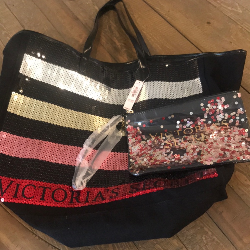 Victoria’s Secret tote and clutch